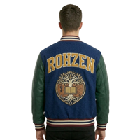 Blouson universitaire en laine pour homme, personnalisé ODM/OEM, haute qualité, fait main, avec broderies et écussons, style streetwear, hiver