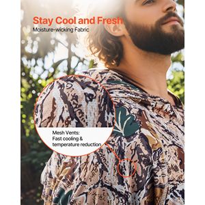 Sweat-shirt à capuche camouflage pour homme, taille XL, pour la randonnée et la pêche, respirant, anti-humidité, séchage rapide, vêtements de chasse - Product Image 4