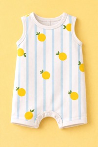 Traje sin Mangas para Bebé 100% Algodón, Personalizable, Unisex, Informal, Suave, Transpirable, de Secado Rápido, Ligero, para Verano - Product Image 5