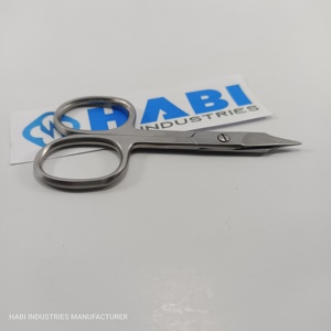 Wholesale Professional Straight Blade Steel Handle Cuticle Scissors High Quality <b>Thread</b> Cutting Custom Logo Embroidery <b>Tool</b> - Product Image 5