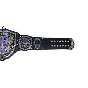 Cinturón de Campeonato Mundial de Lucha Libre W-W-E 2026 Personalizado, Cinturón de Legado de Undertaker, 4 mm - Correa de Cuero y Metal de Zinc para Adultos - Product Image 3