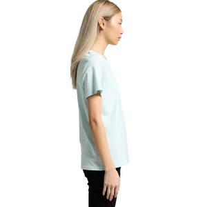 <b>Womens</b> O Neck Short Sleeve T Shirt Regular Fit Small Chest Print Clean <b>Back</b> Casual Wholesale Custom OEM Cotton Jersey Tee Shirts - Product Image 5