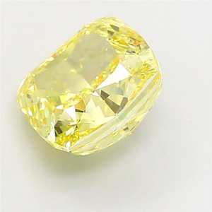 Diamante Amarillo Brillante de Corte Cojín, Cultivado en Laboratorio, Certificado IGI, Claridad VS1, Corte Excelente, Gema Suelta Sintética, Brillo Blanco - Product Image 5
