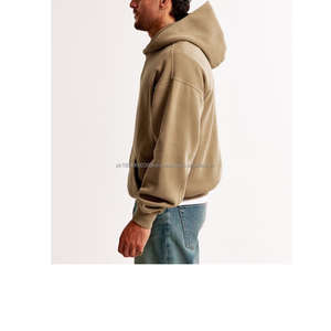 Sudadera con Capucha Extra Grande de Alta Calidad, Algodón French Terry, Hombros Caídos, Tinte Liso, Personalizable para Invierno, Mejor Oferta 2026 - Product Image 3