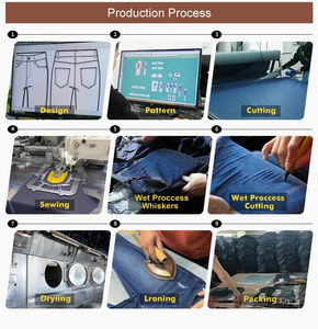 Jeans acampanados holgados de talla grande para mujer, para uso en exteriores, fabricados en fábrica profesional, pantalones vaqueros holgados ligeros para dama. - Product Image 5