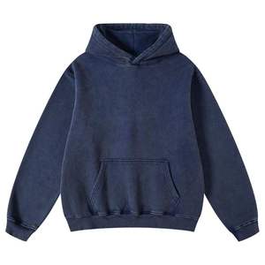 Sudadera con Capucha Extra Grande para Hombre, Estilo Vintage, Lavada con Ácido, de Algodón, Estilo Urbano, con Efecto Desgastado, para Uso Casual - Product Image 6