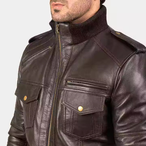 Veste en cuir véritable classique et personnalisée pour homme, style moderne et décontracté, collection 2026 - Product Image 4
