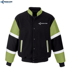 Fashion Letterman Jacket Custom Embroidery Varsity Jacket Hip Hop Streetwear Style - Product Image 6