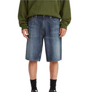 Top Popular Jorts Men's Denim Shorts Mid-Waist Baggy Style Washed Jeans Shorts With shorts for Pattern Denim Ripped - Product Image 5
