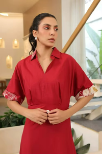 Elegante Vestido de Algodón 100% con Estampado Floral, Ajuste Cómodo, Tallas Personalizadas Disponibles, Tejido Lavable para Uso Diario Informal - Product Image 5