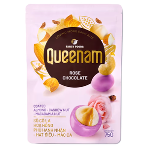 Fabricación y Suministro Profesional con Envío Rápido OEM/ODM Dragee HALAL 75G Frutos Secos Recubiertos de Chocolate con Rosa: Almendras, Anacardos y Nueces de Macadamia - Product Image 1