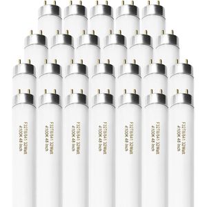 Confezione da 25 Tubi Fluorescenti F32T8/841 da 48 Pollici, Bianco Freddo, 4 Piedi, 32 Watt, 4100K, 2600 Lumen, Base G13, a Risparmio Energetico - Product Image 1