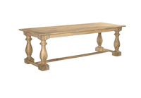 Ensemble de table et chaises de salle à manger rectangulaire en bois massif de style moderne pour la maison ou l'appartement