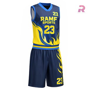 Tenues de basketball personnalisées en sublimation 100 % polyester pour hommes/femmes, grandes tailles, entraînement et compétition - Product Image 1