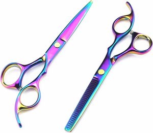 Ciseaux de coiffure professionnels de 6 pouces pour la coupe et l'éclaircissement des cheveux, ensemble de ciseaux de barbier - Product Image 4