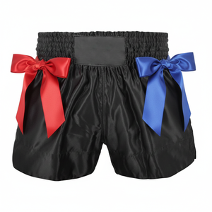 Shorts de Muay Thai 2026 Nouveau Style Personnalisable avec Logo Hip Hop Kick Boxing Écologique Respirant Toutes Saisons - Product Image 1