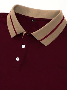 Men's Trendy Short Sleeve Button up Stripe Print Lapel Shirt for Summer Daily, Perfect for Golf & Tennis Outdoor Sports&Stylish - Product Image 4