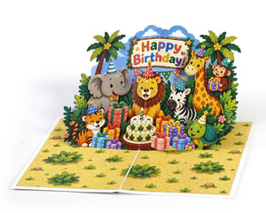 Impression de cartes de vœux d'anniversaire personnalisées avec design pop-up 3D - Product Image 4