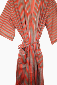 Bata Kimono de Algodón Suave con Estampado de Dibujos Animados para Mujer, Camisón de Verano Hecho a Mano ODM con Cuello en V, Cintura Elástica, Largo hasta la Rodilla - Product Image 2