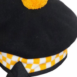 Gorro Balmoral de Lana Escocesa Amarillo y Blanco con Diseño a Cuadros, Sombrero Kilt, Superventas al por Mayor 2026 - Product Image 4