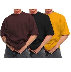 Dernier modèle 2026 – T-shirt streetwear 100 % coton de qualité supérieure, coupe oversize ample et respirante, épaules tombantes, manches mi-longues, grammage lourd - Product Image 6