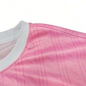 Maillot de football court respirant personnalisé OEM/ODM avec logo et numéro d'équipe, imprimé par sublimation, 100 % polyester, pour adulte, pour tournoi - Product Image 3