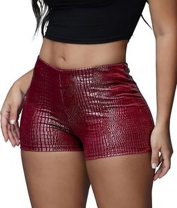 Fabricant et Fournisseur OEM ODM de Shorts en Similicuir pour Femmes, Taille Haute, en Cuir Végétalien, Vêtements Décontractés et Tendance - Product Image 1