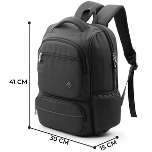 Minimalist Oxford Laptop <b>Backpack</b> With Zipper Closure Water Resistant 20-39L Unisex Shoulder Straps Softback Design - Product Image 2
