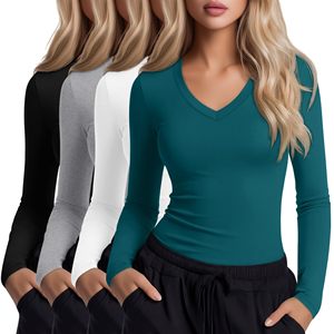 T-shirt de sport respirant à compression pour femme, séchage rapide, idéal pour la course, le fitness et l'entraînement en extérieur - Product Image 2