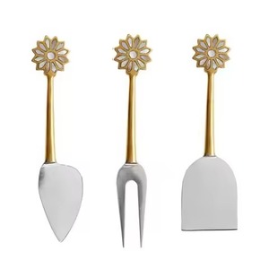 Ensemble de couteaux à fromage élégants en acier inoxydable, outils de coupe durables, ustensiles de cuisine et de service - Product Image 6
