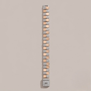 925 Silver Rose Gold Plated Tennis Bracelet for Women Designer Stone Studded Luxury Party Wear Jewelry Gift - Product Image 1