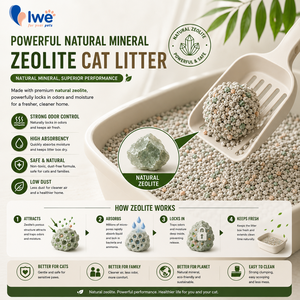 Lettiera per Gatti in Zeolite Naturale a Granuli Fini, Superiore Eliminazione degli Odori, Basso Contenuto di Polvere, OEM, Vendita all'Ingrosso - Product Image 2