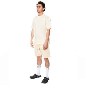 กางเกงขาสั้นผู้ชายสีพื้นเรียบ ผ้าฝ้าย 100% ระบายอากาศดี มีสไตล์ ใส่สบาย เหมาะสำหรับใส่ทุกวัน สไตล์ลำลอง - Product Image 2