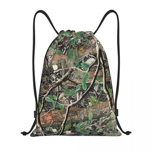 Wholesale Custom Logo Polyester Nylon Drawstring Backpack Bulk Hiking Sport Gym Yoga String Promotional <b>Bags</b> - Product Image 4