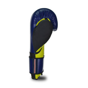 Blue And Lime <b>Green</b> PU Boxing Training Gloves With <b>Lace</b>-up Wrist Closure For Adults - Product Image 5