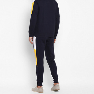Luxury Product <b>Men's</b> <b>Navy</b> Blue Athletic Tracksuit Soft Cotton <b>Jogger</b> Set Private Label Manufacturer in Pakistan - Product Image 3