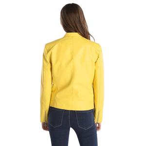 Veste en cuir de peau de mouton d'hiver de haute qualité pour femmes nouveau Style personnalisable conception de fermeture éclair en gros coupe-vent et imperméable - Product Image 6