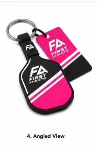 Pickleball Keychain Mini Paddle and Ball Design Durable Metal <b>Ring</b> Lightweight Portable Accessory for Sports Fans Players - Product Image 3