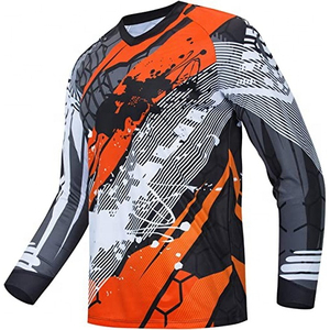 Customized Motocross Jersey Breathable Polyester Enduro Riding <b>Shirt</b> Men's Sportswear For Motorcycle & Auto Racing Wear - Product Image 1