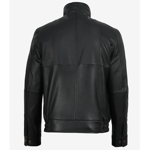 2026 OEM Most Demanding Black Cowhide Leather <b>Jackets</b> For Men's Dual Collar Genuine Quality Low MOQ Winter Fashion <b>Heated</b> <b>Jacket</b> - Product Image 2