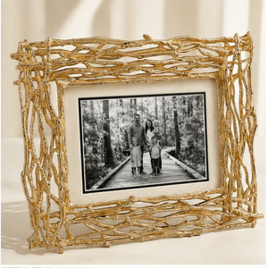 Luxury Handcrafted Gold Metal <b>Twig</b> Photo Frame Creative Interwoven Branch Design Picture Holder For Home Tabletop <b>Decor</b> - Product Image 5