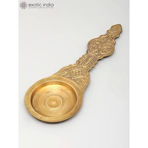 ช้อนทองเหลือง6นิ้วของตกแต่งบ้าน - Product Image 4