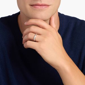 แหวนแต่งงานขอบเพชรสำหรับผู้ชายในสีโรสโกลด์ - Product Image 2