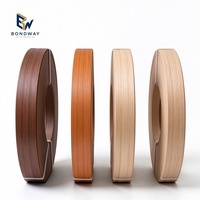 Bande de bordure autocollante en PVC pour meubles, épaisseur personnalisée, grain de bois 1x22mm 0.4-3mm pour contreplaqué, ruban de finition pour bordure de comptoir de magasin