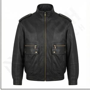 Oveja pesada lavada y encerada cuero nueva moda manga larga otoño chaquetas de cuero para invierno para mujeres cuero personalizado señoras - Product Image 2