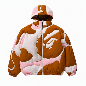 Chaqueta de Invierno Unisex de Alta Calidad Altr Brothers Black North-Face con Cuello Alto y Logotipo Frontal, Chaqueta Acolchada para Mantener el Calor - Product Image 2