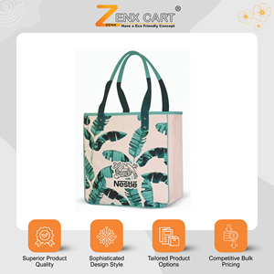 Customization Available Hot Selling Eco-Friendly <b>Canvas</b> Shopping <b>Bags</b> <b>Large</b> Size Letter Print Grocery Tote <b>Bags</b> at Lowest Price - Product Image 2