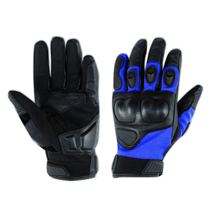 Gants de moto en cuir noir, longueur poignet, respirants, style sportif, pour cyclisme printemps-automne, sans doublure, ajustement moto, vente chaude - Product Image 1