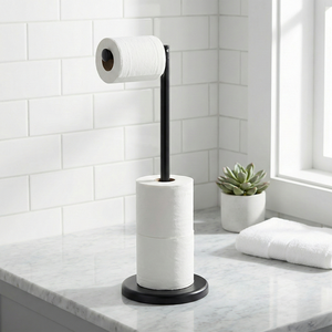 Porte-rouleau de papier toilette au design moderne, accessoire ménager pour l'organisation de la vente en gros - Product Image 2