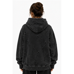 Sudadera Premium para Mujer, Estilo Desgastado, Tela de Algodón Suave, Acabado Vintage, Interior de Felpa, Capucha Ajustable, Bolsillo Canguro, Casual - Product Image 2